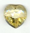 1 18mm Preciosa Blond Flare Heart